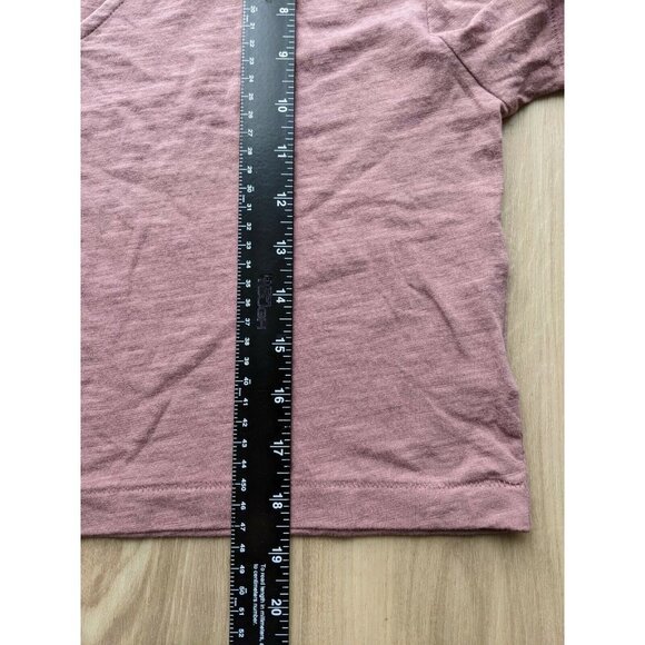 Aeropostale Choker Oversized Crop Tee Pink Womens Medium - Picture 12 of 12